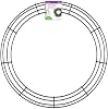 FloraCraft Wire Wreath Form 20 Inch Green