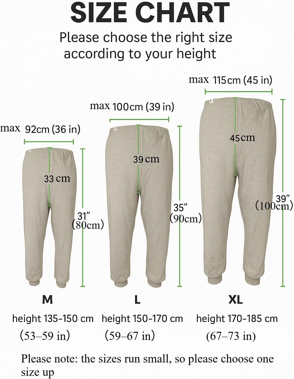 Waterproof Diaper Pants for The Elderly, Leak-Proof Long Pants, Washable Cotton, Adult Urine Pads,Paralyzed, Bedridden Men Women (Blue,Large) - Image 5