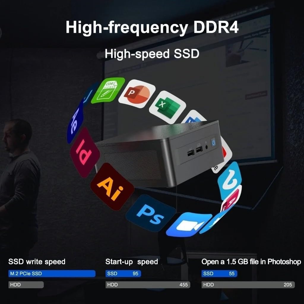 Intel NUC 12 Pro Kit Wall Street Canyon Mini PC (16GB RAM, 512GB SSD, 12-Core i7-1260P, Iris Xe Graphics) Business Desktop, 2 x Thunderbolt 4, Ethernet, Wi-Fi 6E, 3-YR WRT, IST Hub, Win 11 Pro