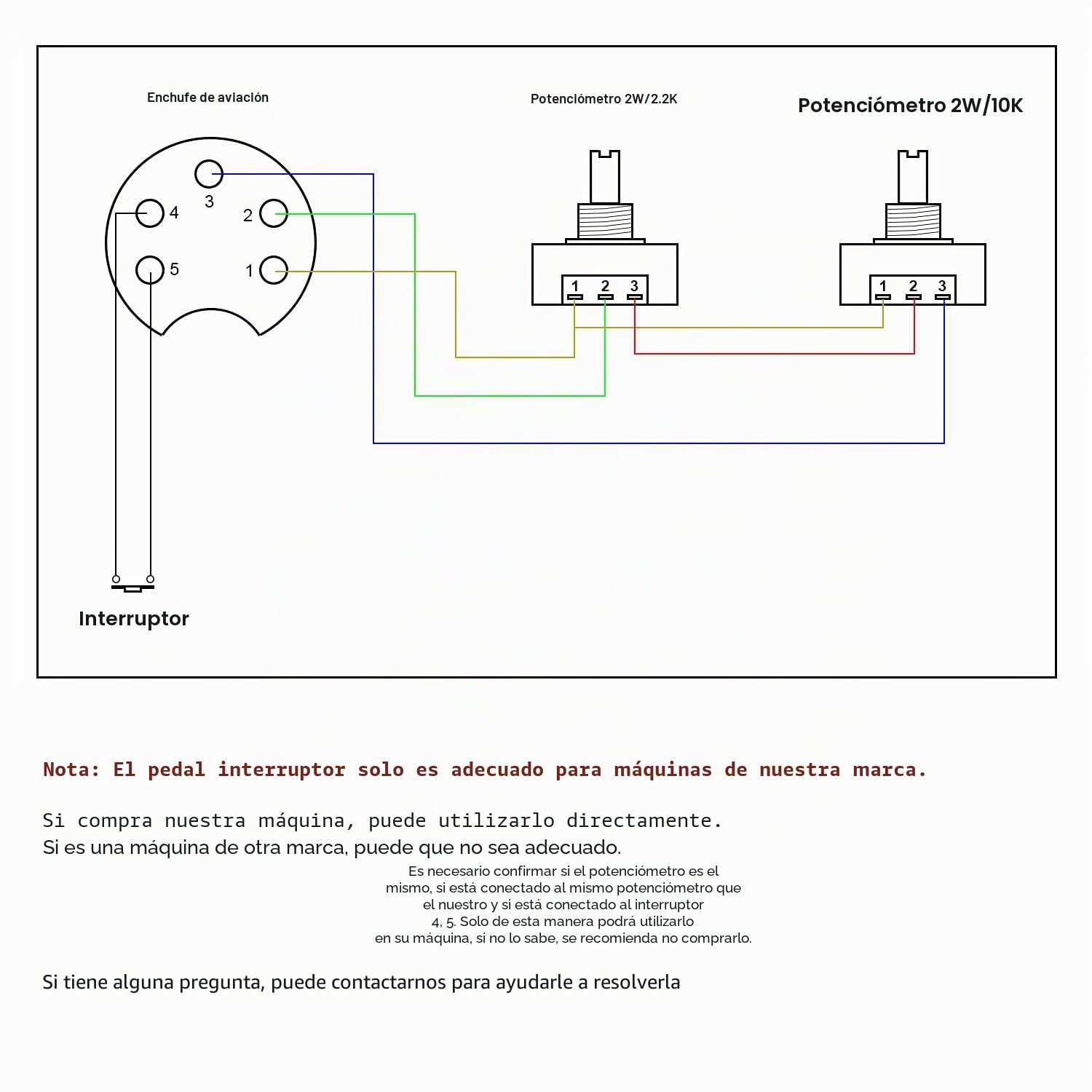 Control de Pedal de Soldadura TIG, 5 pines, Para el Equipo de Control de Potencia de La Máquina de Soldadura TIG de la Máquina de Corte Por Plasma
