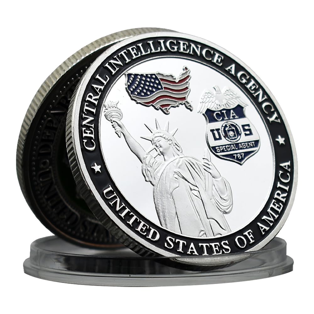 United States Central Intelligence Agency Challenge Moneta Statua Wolności Metalowy Medal Kolekcja Prezent