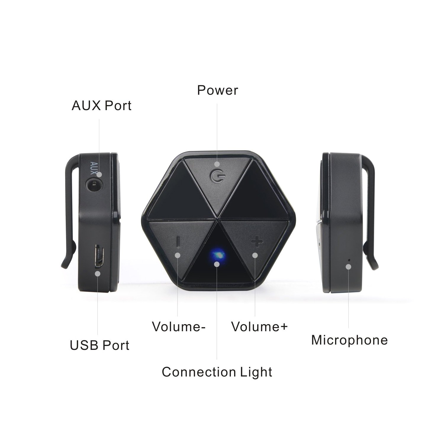 Audiocore Adapter Bluetooth AC815 HSP, HFP, A2DP, AVRCP Bluetooth V4.1, klasa II, mikrochip CSR BC8635