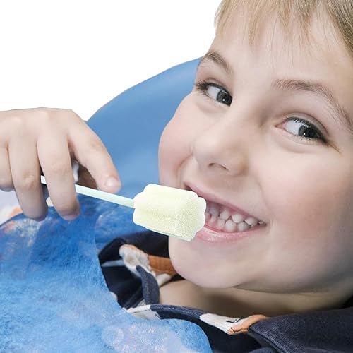 Miniatura 6 de Oral Mouth Swabs Sponge- Untreated and Unflavored for Baby & Elderly Oral Cleaning White 150 Counts
