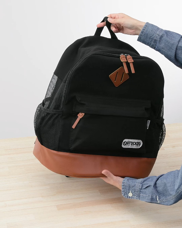 Amazon.co.jp: OUTDOOR ペットリュック メッシュタイプ ブラック 犬猫