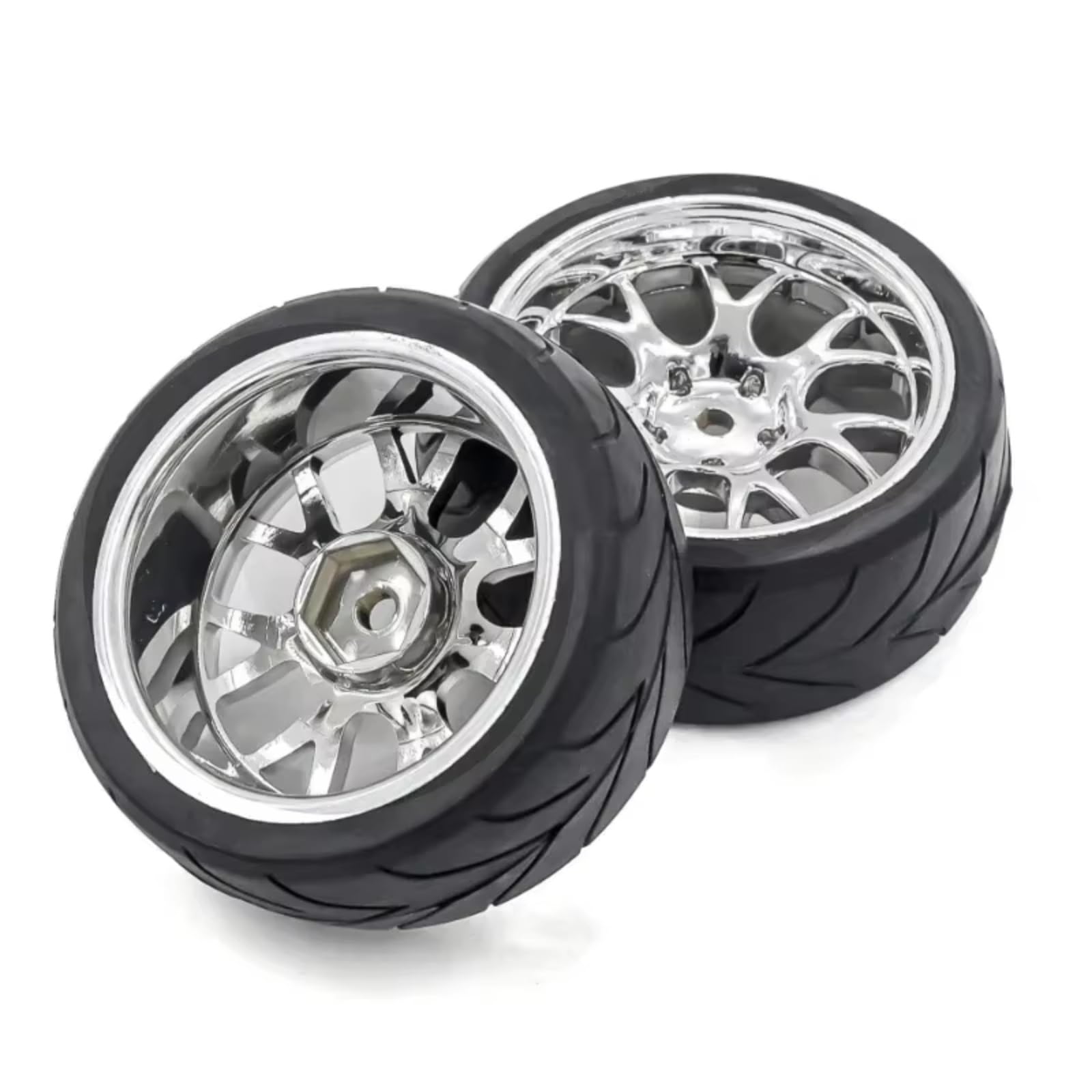 Compatibile con Redcat per HPI per Tamiya per HSP 1/10 RC Auto Aggiornamento Parti di Ricambio Accessori Pneumatici Ruote Cerchi 12mm Mozzo Esagonale Ricambi RC