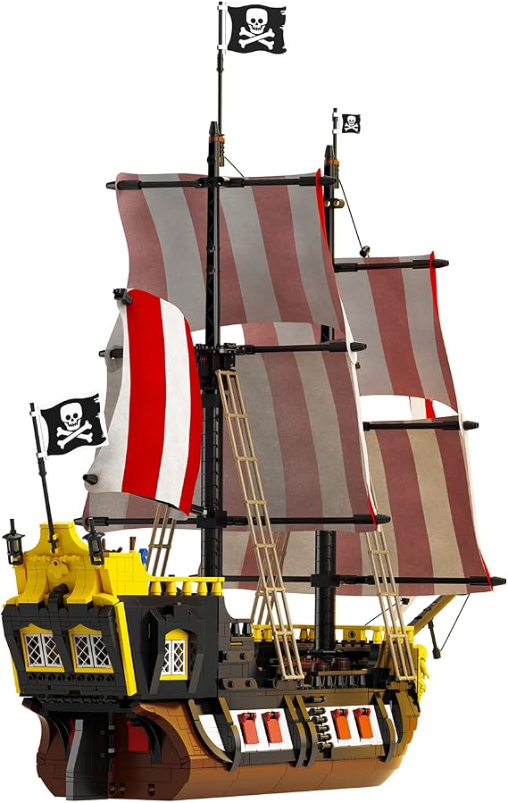 LEGO Ideas Pirates of Barracuda Bay 21322 Building Kit, Cool Pirate Shipwreck Model with Pirate Action Figures for Play and Display, Makes a Great Birthday (2,545 Pieces)