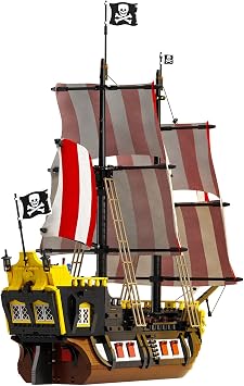 LEGO Ideas Pirates of Barracuda Bay 21322 Building Kit, Cool Pirate Shipwreck Model with Pirate Action Figures for Play and Display, Makes a Great Birthday (2,545 Pieces)