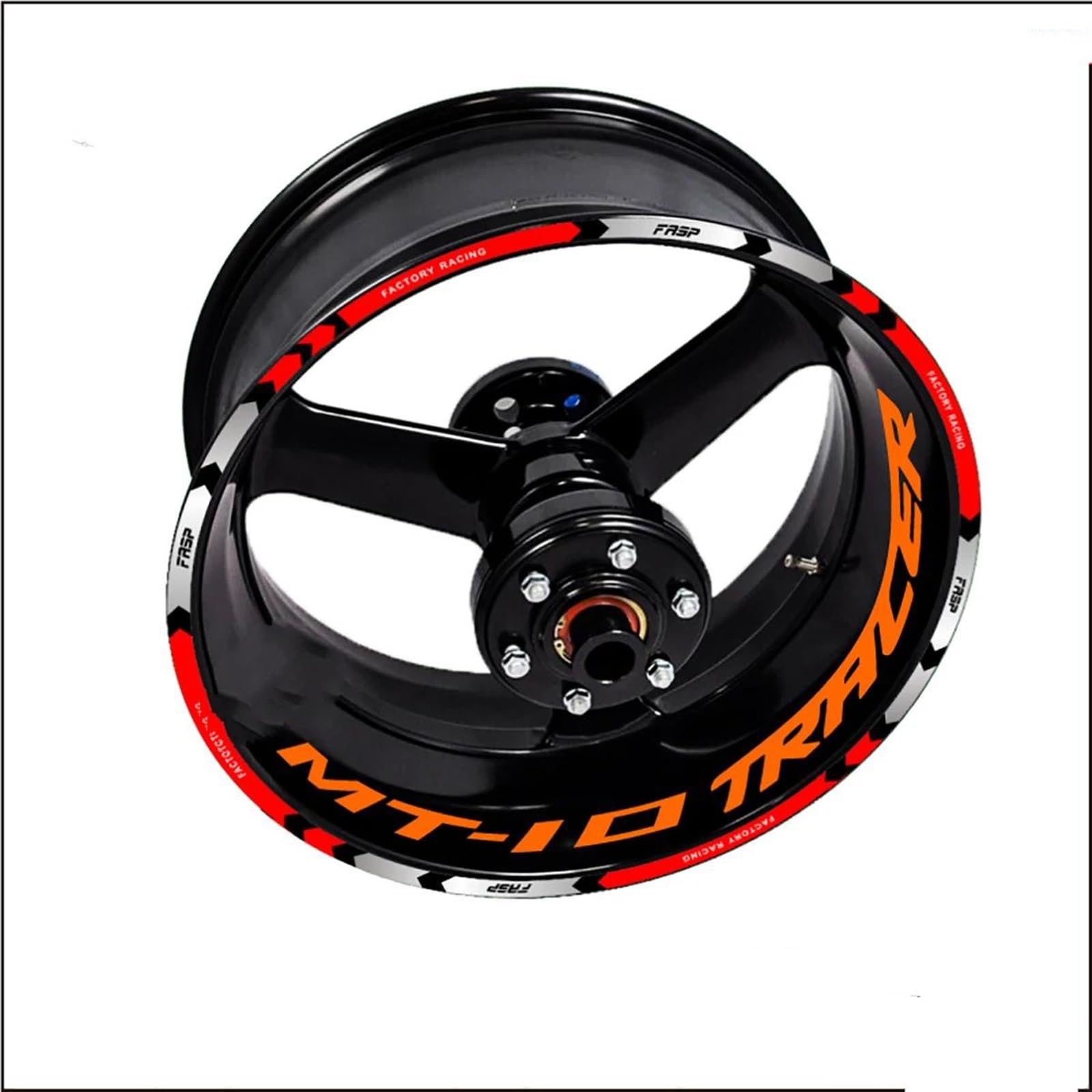 Stickers Motorcycle Wheel Stickers Reflective Decals Rims for Yamaha Mt10 Mt 10 Mt-10(Style 6)