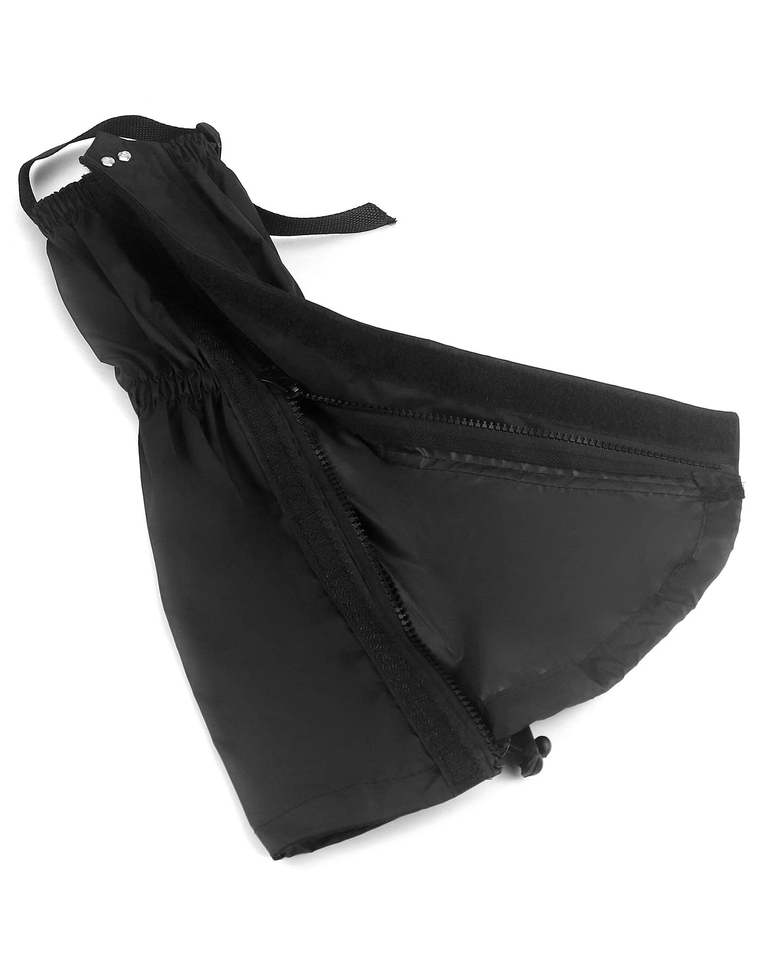 QWORK® Ghette per Esterni Regolabile Impermeabili Traspiranti Protezione per Le Gambe Ghetta Stivali da Neve Legging Ghette per Escursioni all'aperto Sci Arrampicata (Nero)