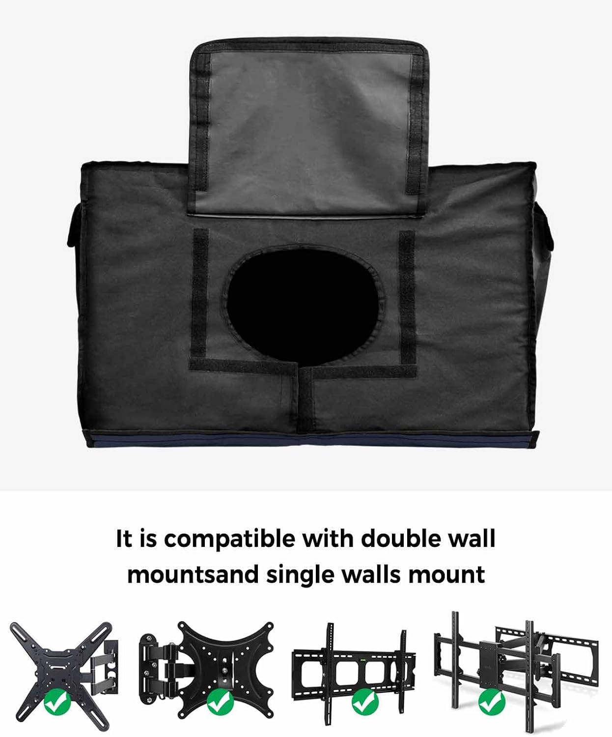 Outdoor TV Cover Astronaut Skateboarding Art Oil Painting Watercolor Waterproof and Weatherproof 36"-39" LCD Movable Shield TV Display Screen Protector Outside Television Covers