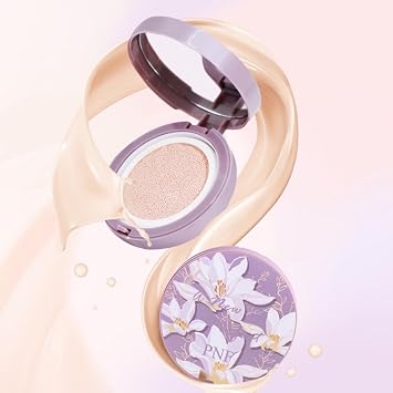 Air Cushion Makeup, 12H Long Wear Soft Focus Foundation, Waterproof & Sweat-Proof Cushion Compact with Removable Puff, Lightweight Natural Coverage, Colors Available #01 Ivory & #02 Natural