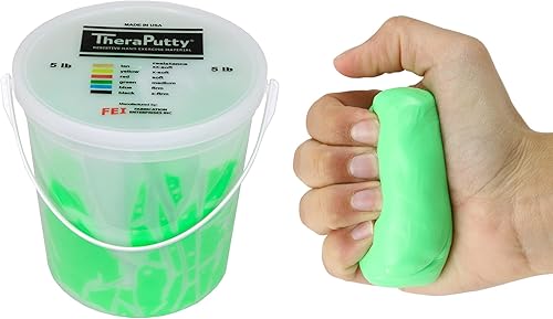 Miniatura 34 de CanDo TheraPutty - Masilla de ejercicio de mano estándar para rehabilitación, ejercicios, terapia de manos, terapia ocupacional, fortalecimiento de