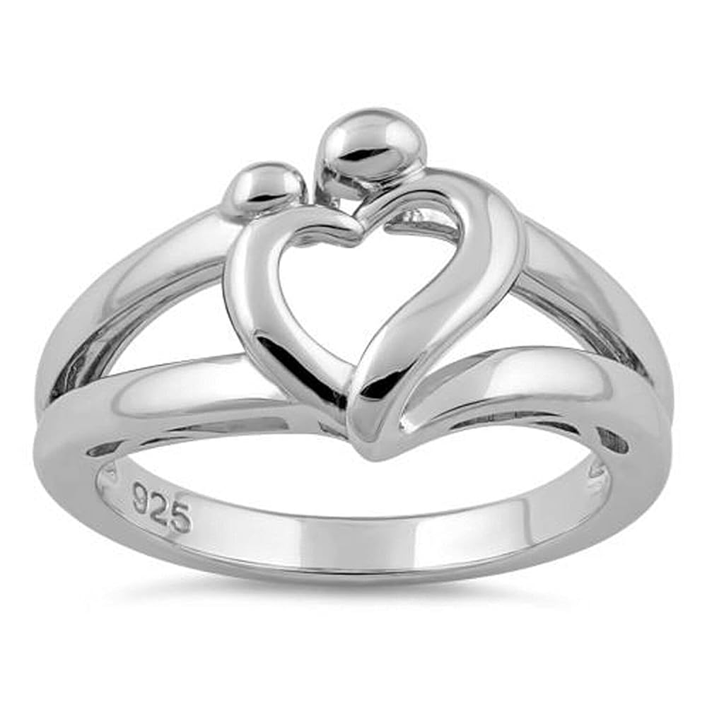 □Mother＆Chaild◇Ｉ.P.Ｉrminger◇２３cm◇ Amazon.com: Sterling Silver 925 Mother Heart Ring Mom