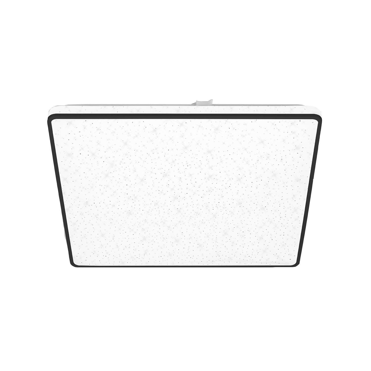 BRILONER Leuchten 3749-415 LED Ceiling Light with Starry Sky, Backlight Effect, Flat, Neutral White Light, 370 x 370 x 45 mm, Black, 37 x 37 cm