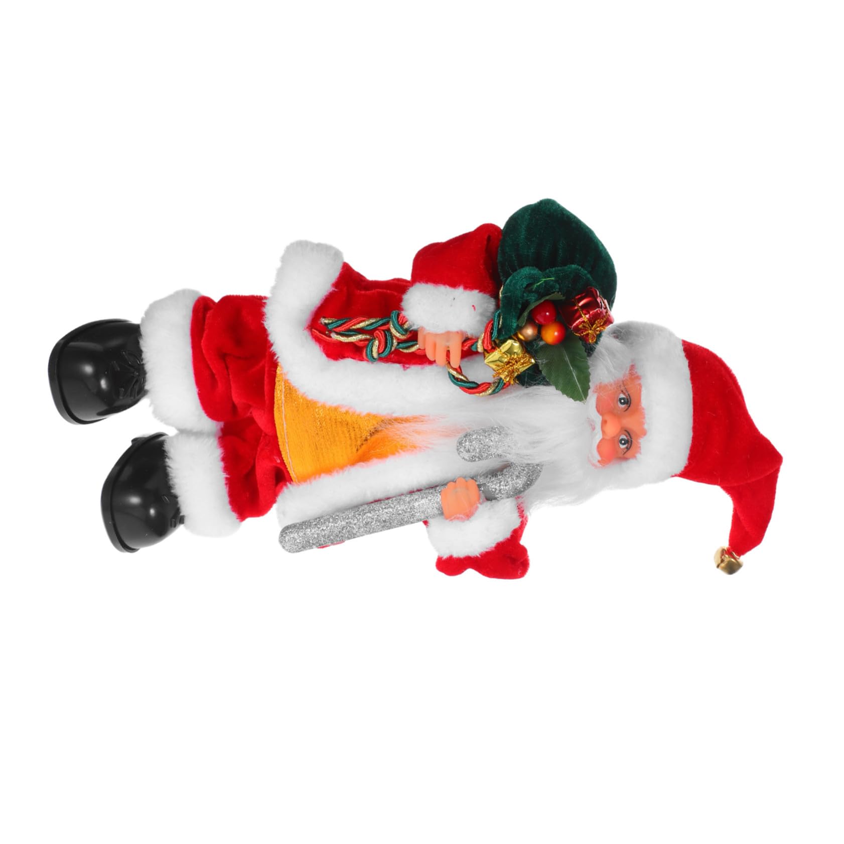 Muñeco Eléctrico de Papá Noel con Música y Partes Móviles Decoración Navideña Festiva para Hogar y Fiesta Juguete Seguro para Adorno Musical para Alegre