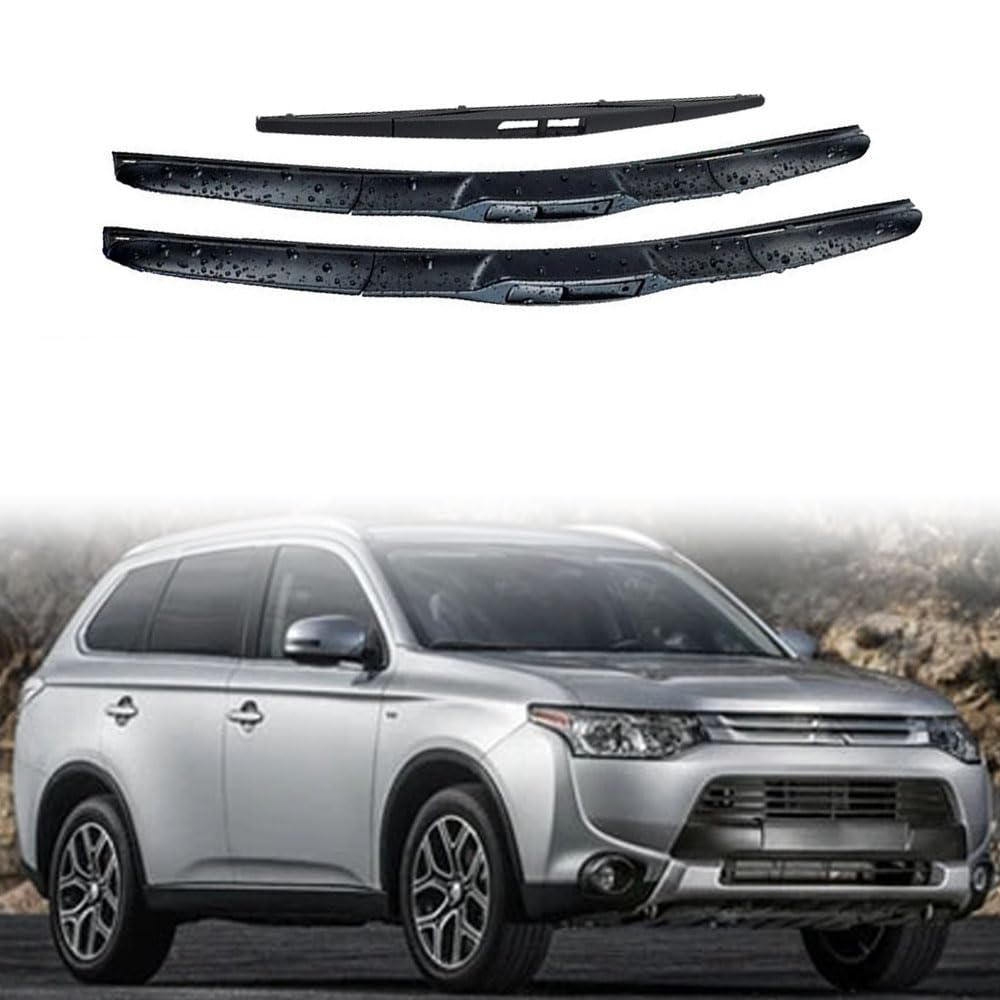 Zestaw wycieraczek przednich tylnych do outlander mk3 2013-2020, gumowa wycieraczka do czyszczenia szyb 26 "18" 12"