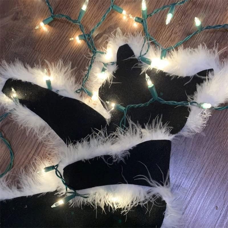 Miniatura 3 de Creaion Divertidas alfombras de Navidad iluminadas con diseño de gato frito, decoración nacional de Navidad, vacaciones, aldea, regalos de Navidad