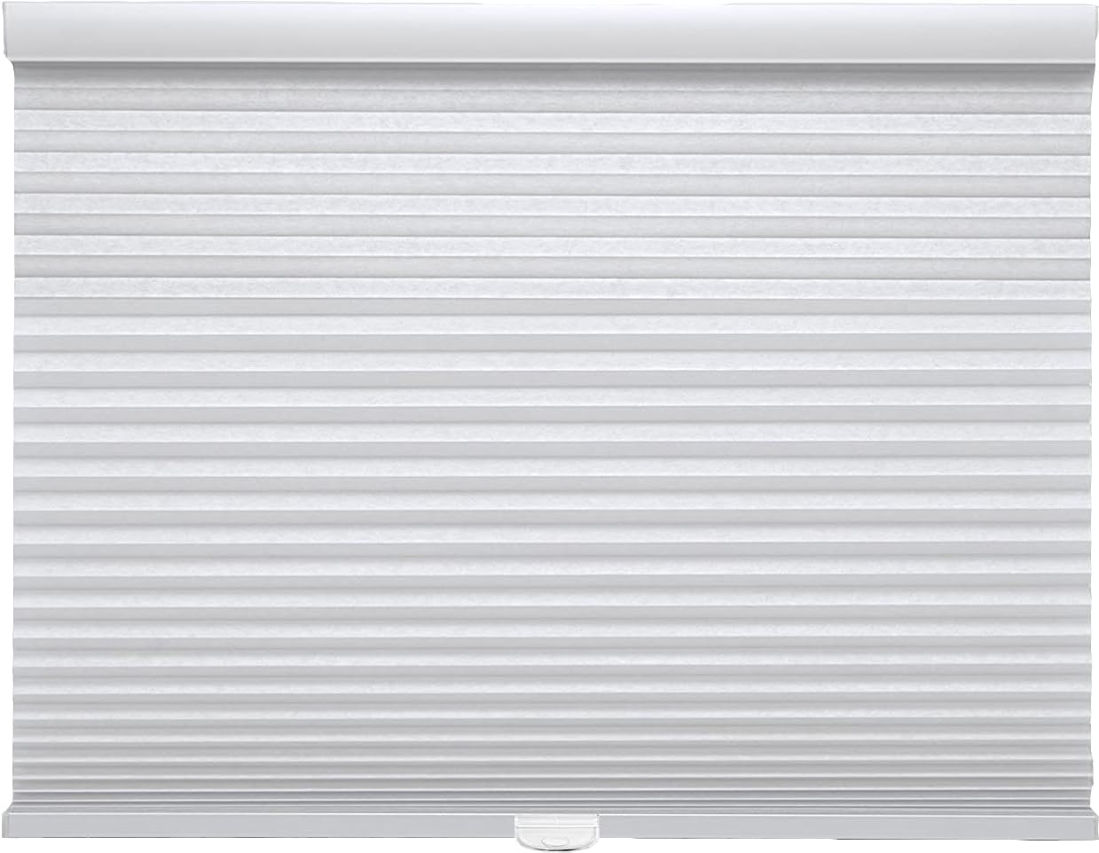 Trader Blinds Cordless Light Filtering Cellular Shade White 33" W x 58" H