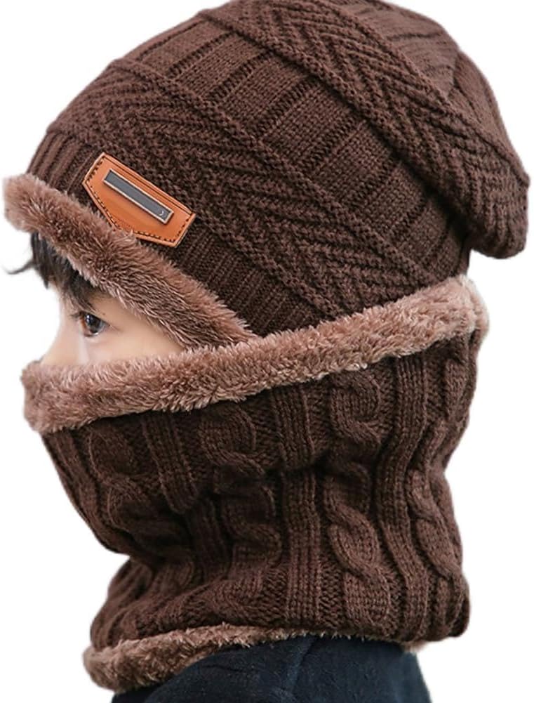Kids Fleece Beanie And Scarf Set, One Size