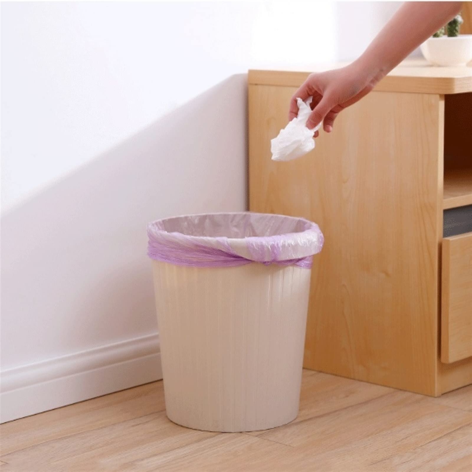 Cestino per rifiuti da Cucina, 10 Litri, per casa, Soggiorno, in plastica, per Cucina, Bagno, Ufficio, Senza Coperchio, Cestino per la Carta straccia.