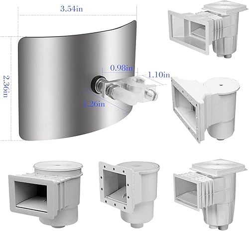 Miniatura 3 de BWB680AG - Kit de unión de agua para piscina, placa de unión de desnatador de piscina sobre el suelo, se adapta a la mayoría de los kits de