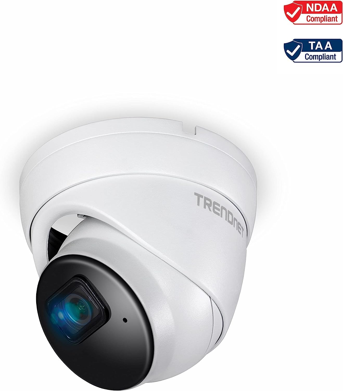 TRENDnet, TV-IP1515PI, Intérieur Extérieur 5MP H.265 PoE IR Caméra réseau à Tourelle Fixe, boîtier classé IP66, Vision Nocturne IR jusqu'à 30 m (98 Pieds)