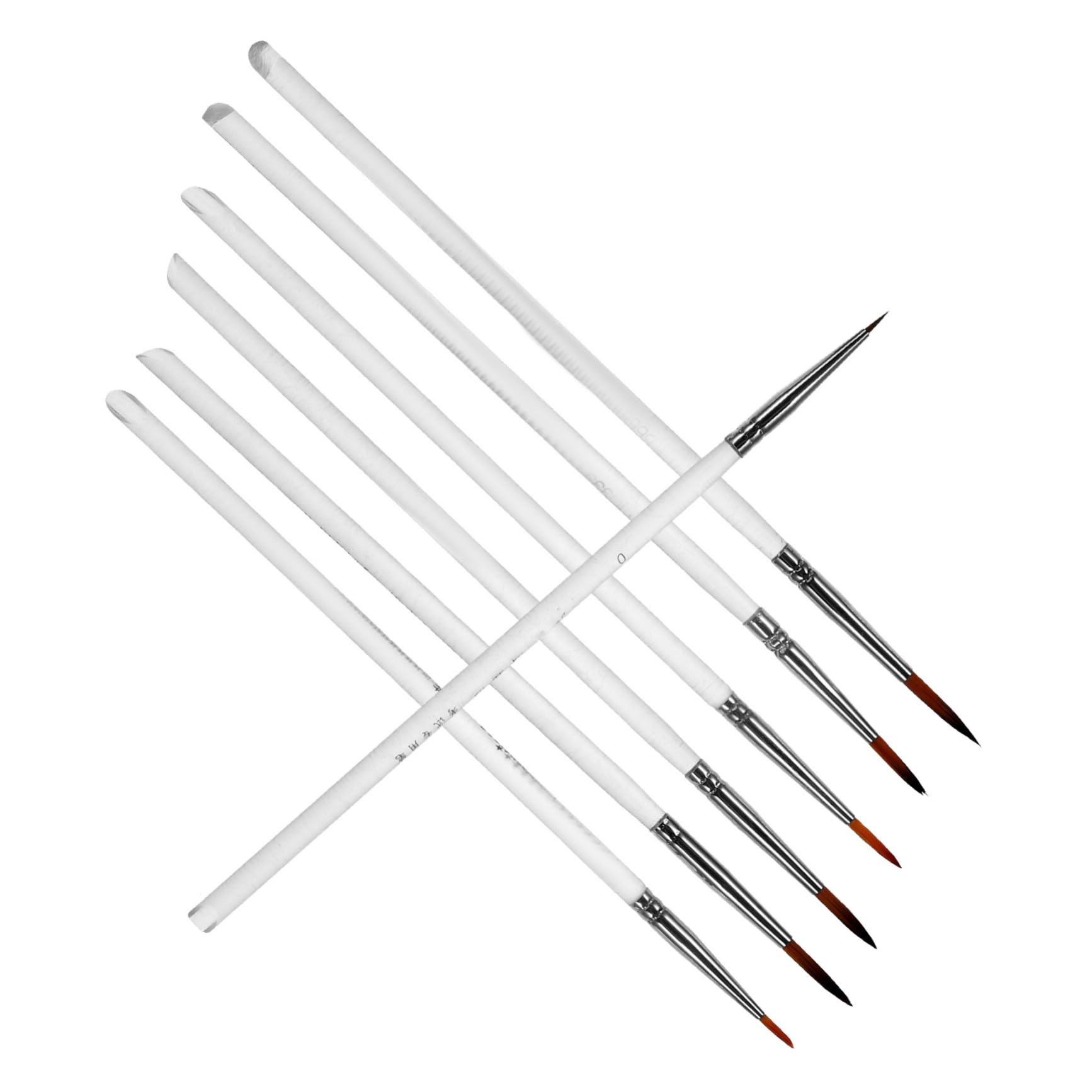 jojofuny 55 Pièces Ensemble de stylos à Peinture pinceaux d'art Miniatures Peinture Miniature Pinceau de détail Miniature Pinceau de Peinture de détails Fins Plastique