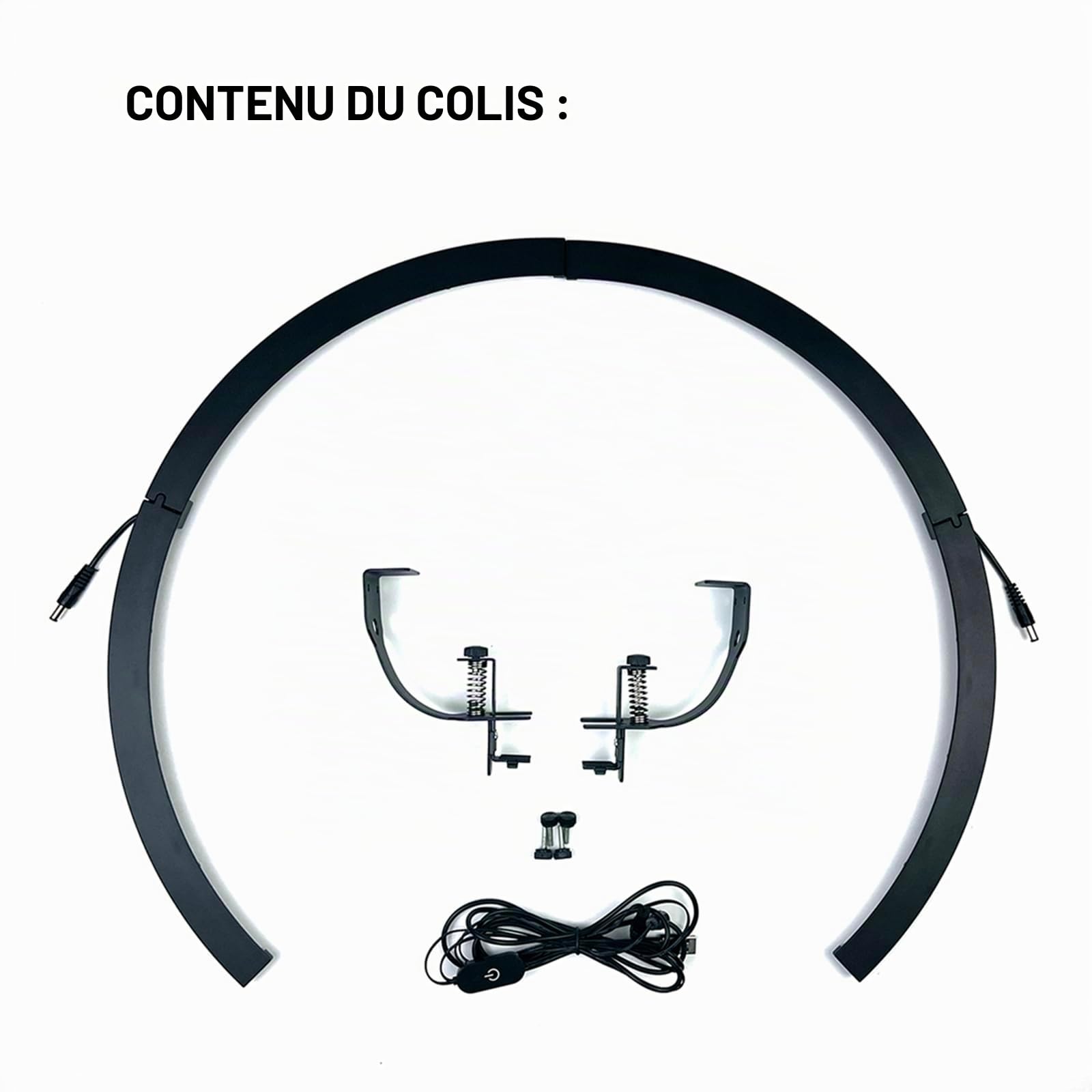 Éclairage Professionnel pour Cible de Fléchettes 260° avec Variateur Tactile | Lampe de Fléchettes avec Contrôle Tactile | Lumière de Match Anti-Reflet et sans Ombre | Support en Acier Robuste