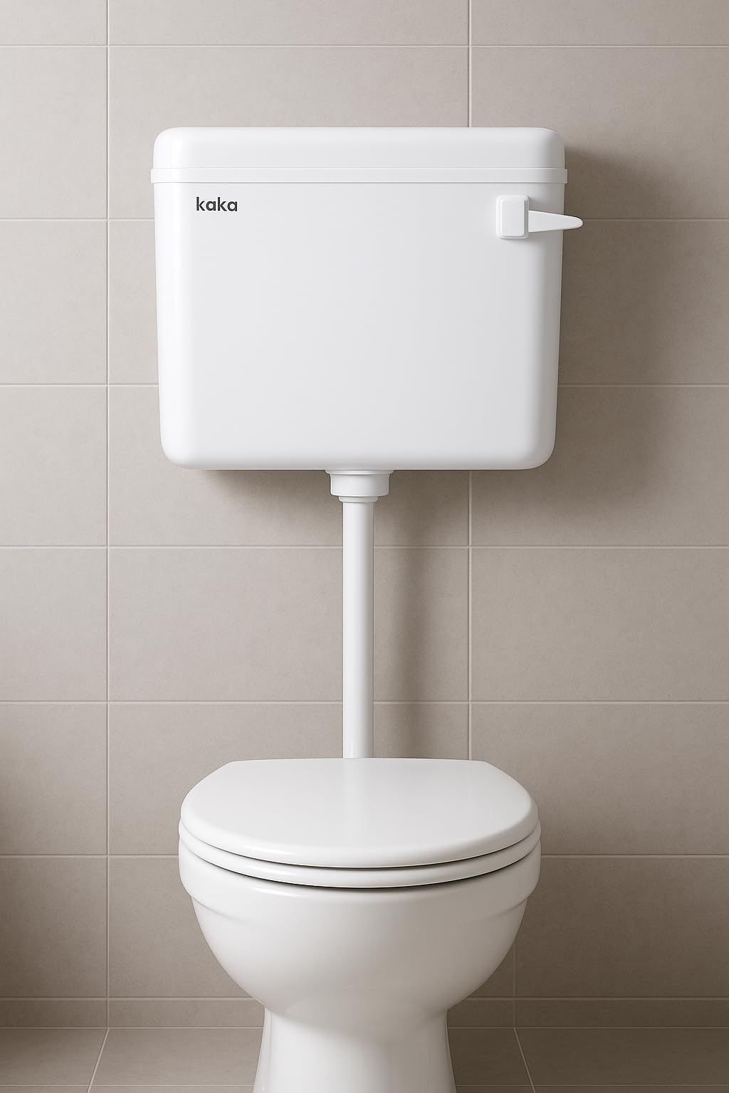 Buildingshop10 Litre Wall Mounted Flush Tank for Toilet White colour with Side Lever, Compact and Easy to Install - Image 4 thumbnail