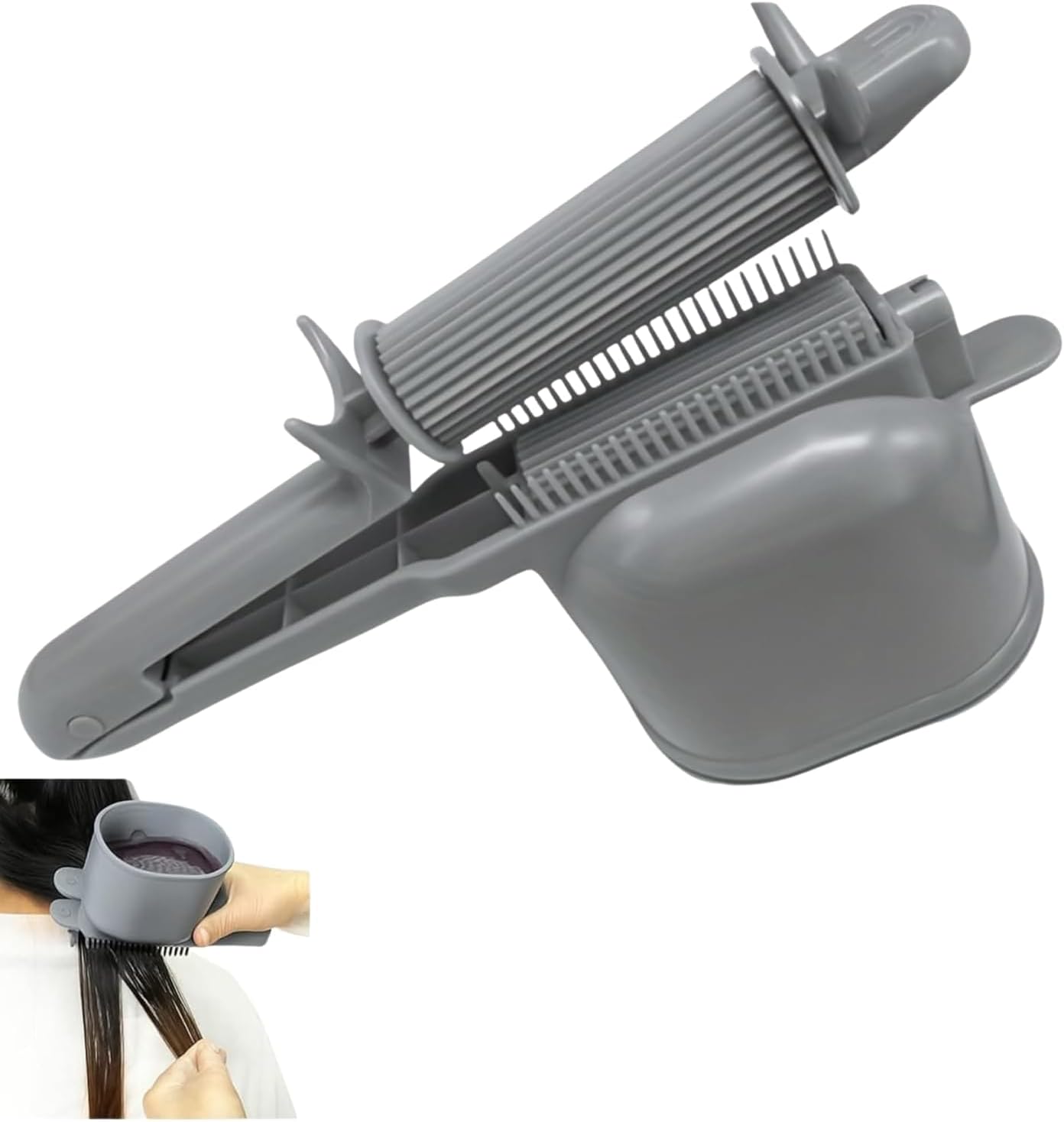 Hair-Color-Applicatorrr', Hair Dye Applicator Comb - Large Capacity Roller Hair Color Applicator Bottle | Smooth Application Tint Dyeing Brush Stylist Coloring Tool with Ergonomic Handle