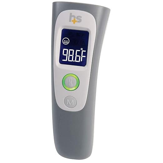HealthSmart Digital Temporal Thermometer with No Contact Infrared Technology, Babies, Children or Adults, Test Temperature of Objects or Air with Alarm and Memory Function, FSA & HSA Eligible