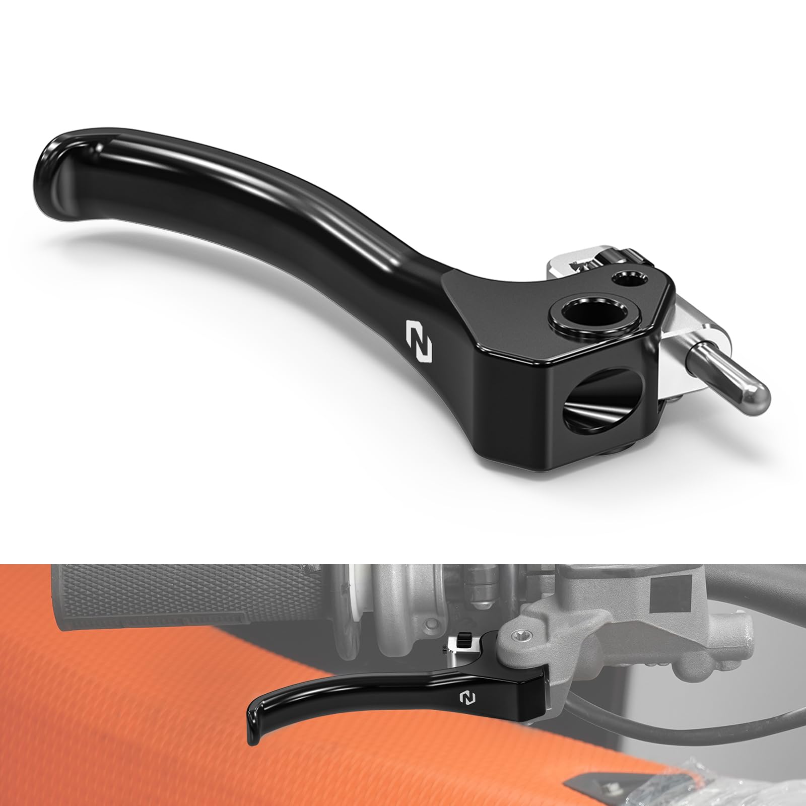 NICECNC Schwarz Shorty Kupplung/Bremshebel Kompatibel mit GasGas EC 250/250F/300/350F/450F/500F(2021–2025),Kompatibel mit Husqvarna TE/FE 150–501 (2022–2024),Siehe Ausrüstung