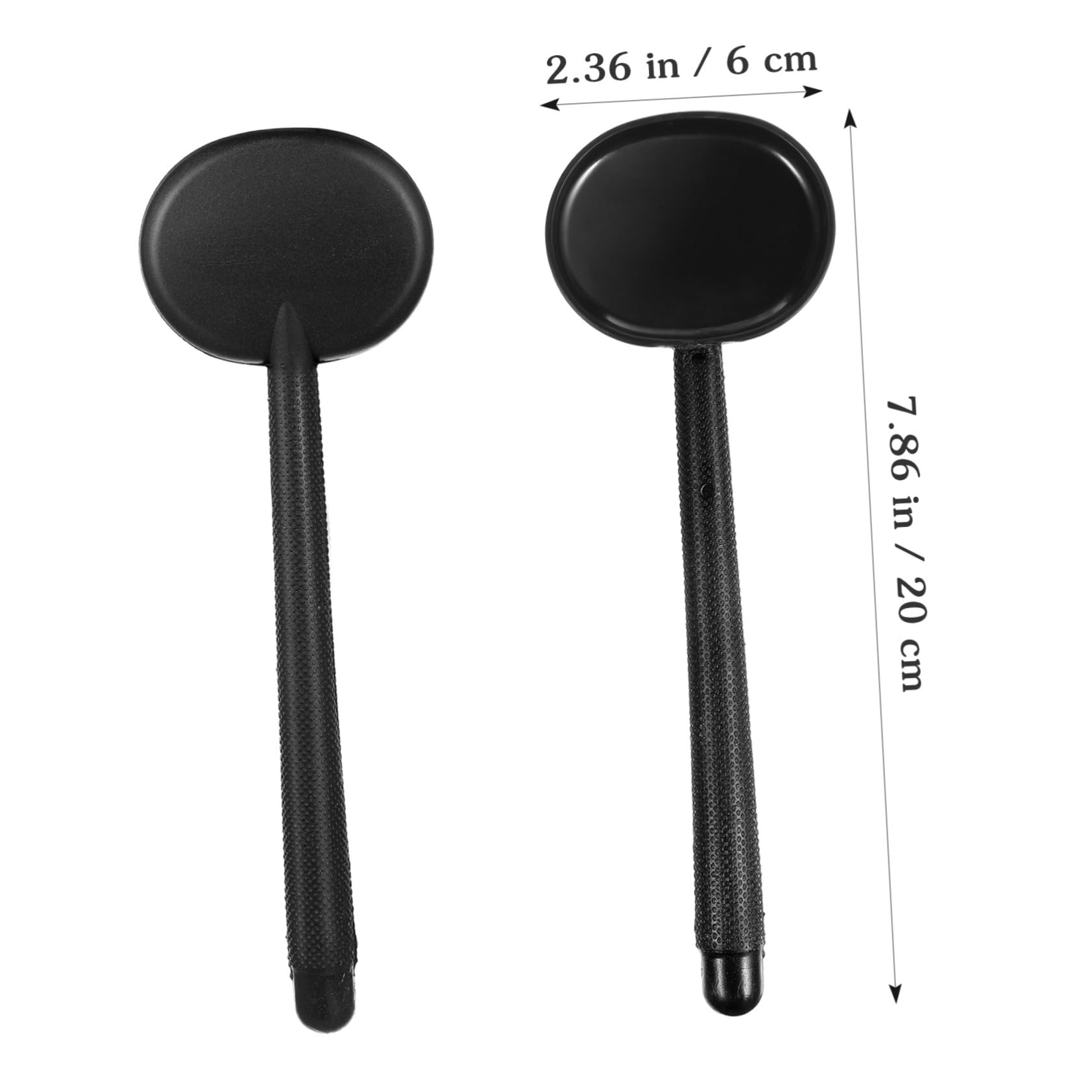 Healeved Eye Testing Accessories 3pcs Handheld Eye Occluder Vision Black Abs Plastic