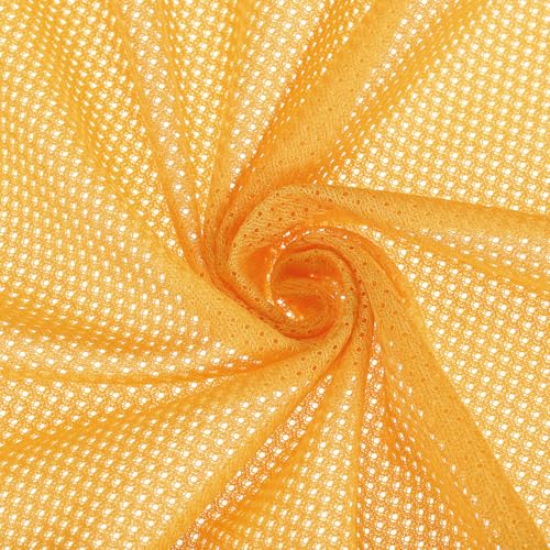 Tissu maille légerement élastique or pour coudre vos sacs de courses et customiser vos vêtements