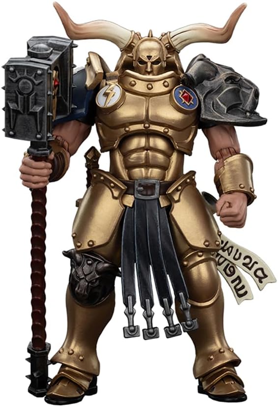 JOYTOY Warhammer 1/18 Action Figure Age of Sigmar Stormcast Eternals The Blacktalons Rostus Oxenhammer 5.35in Mecha Joy Toy Collection Model