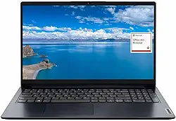 Lenovo IdeaPad 1 Laptop FHD de 15,6 polegadas, Intel Pentium Silver N6000, 12 GB RAM, 256 GB PCIe SSD + 128 GB eMMC, 1 ano Microsoft Office 365, webcam, leitor de cartão SD, Wi-Fi 6, Windows 11
