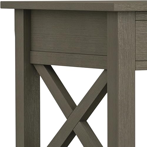 Miniatura 16 de SIMPLIHOME Kitchener Mesa consola – Mesa de sofá de madera maciza de 47 pulgadas de ancho en color blanco, mesa de almacenamiento contemporánea para