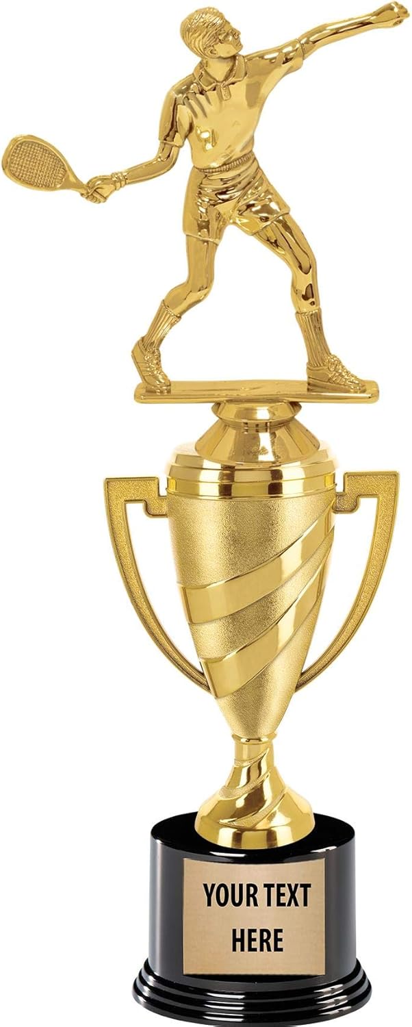 Crown Awards Racquetball Trophy, 14" Gold Cup Male