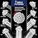 HOPOPRO Upgraded 9 Settings High Pressure Shower Head, NBC News Recommended Brand Fixed Showerhead Adjustable Bathroom Showerhead Multi-functional Rainfall Showerhead for Low Water Flow (Chrome)