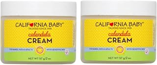 California Baby Calendula Cream | Soothing Baby Cream | Allergy Friendly | Plant-based | Soothes and Moisturizes Irritated, Dry Skin On Face and Body | 2 oz (Pack of 2)