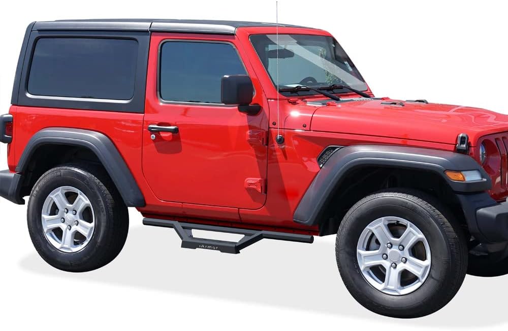 Tuxtreme Stainless Steel tubing Nerf Bars Drop Steps Rocker Guards Compatible with Jeep Wrangler JL 2Dr 18-26