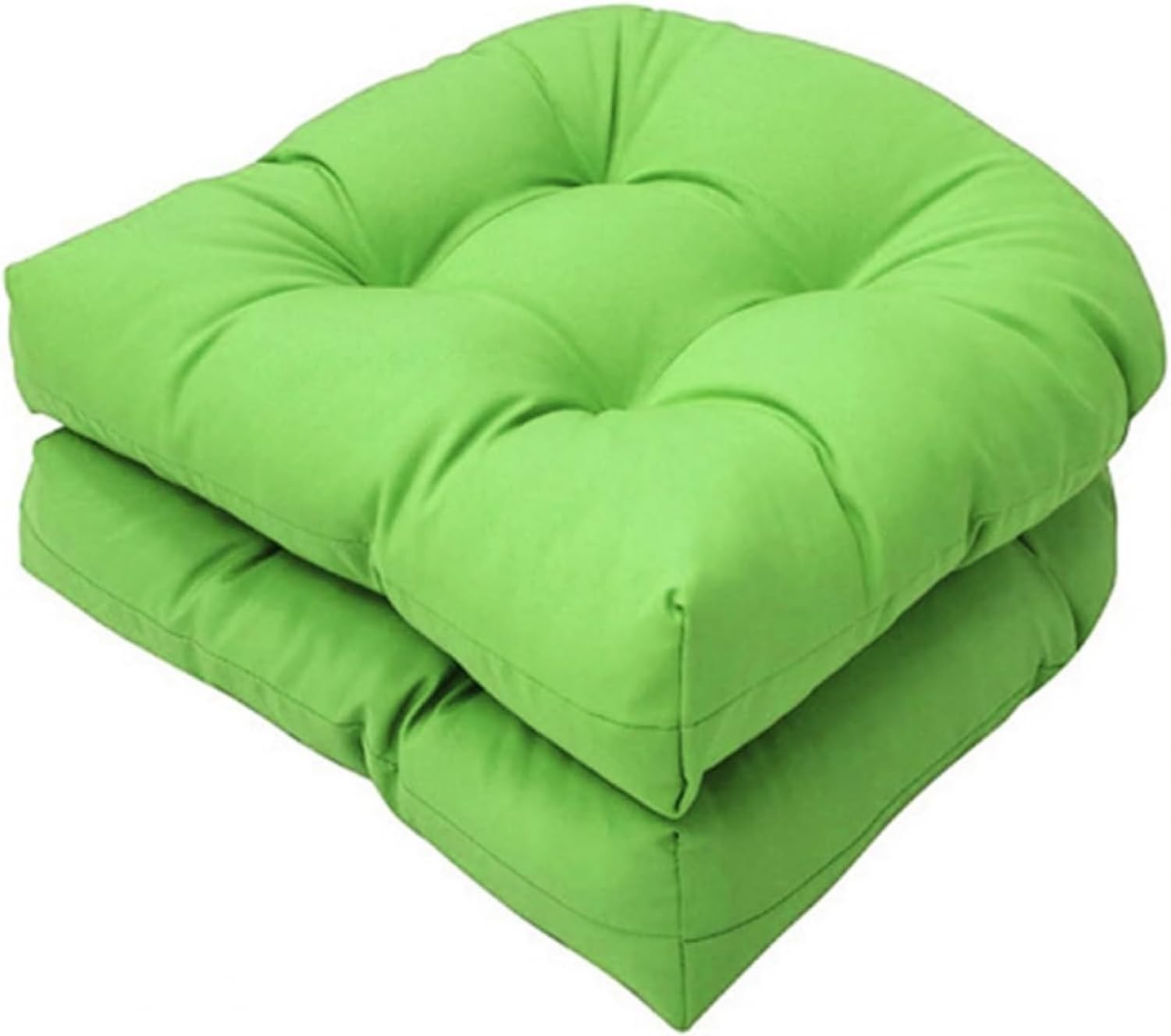 Cojines en forma de U de 48 x 48 cm para renovar las sillas de mimbre de su porche exterior
