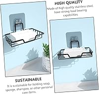 Vista 7 de Caja de acero inoxidable Jabonera Titular de jabón de cocina Soporte de jabón de succión al vacío Caja de jabón de baño Jabonera Fregadero Soporte