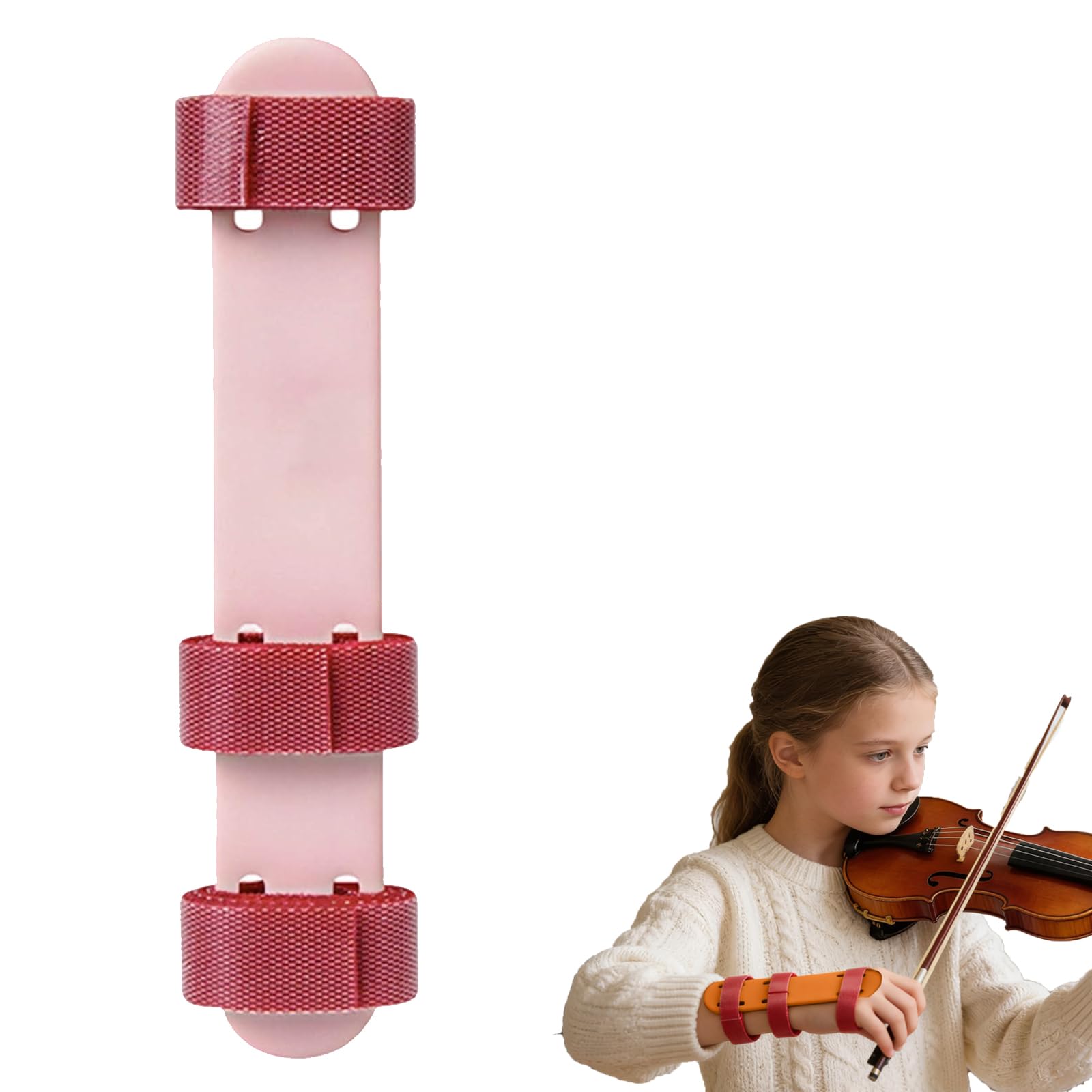 Violin Wrist Practice Aid - Adjustable Corrector for Kids and Beginners with Breathable Design | Straight Wrist Trainer for Violin Students, Music Lessons, Orchestra, Home or Classroom Use (Blue) — view 8