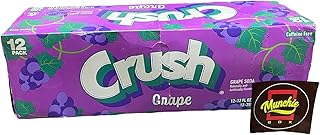 Crush Soda Munchie Box Reserve - Stocked for your Pleasure - Cans or Bottles (Grape Pack of (12) 12 Oz Cans)