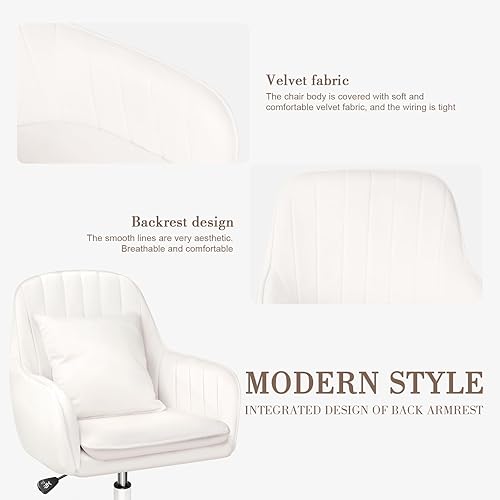 Miniatura 4 de Linda silla de oficina para el hogar, sillas de computadora ajustables, silla de oficina moderna, silla de maquillaje, silla giratoria de 360, silla