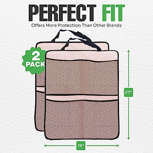 Image of lebogner Back Seat Cover for Kids (Pink - 4 Pocket)