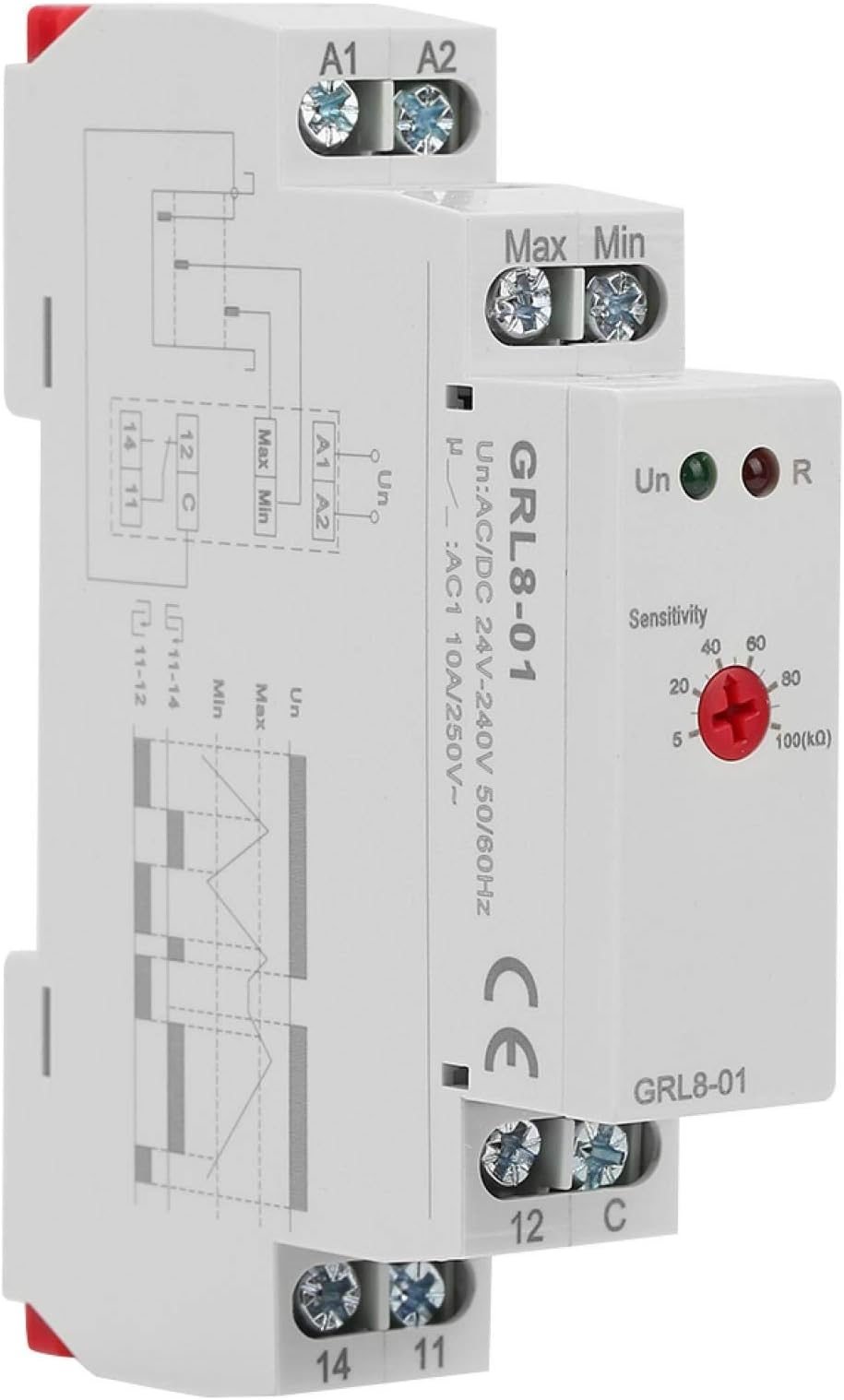 Water Sensor Water Level Control Relay, Water Level Controller Relay, 10A Water Tower for Pool Reservoirs Well