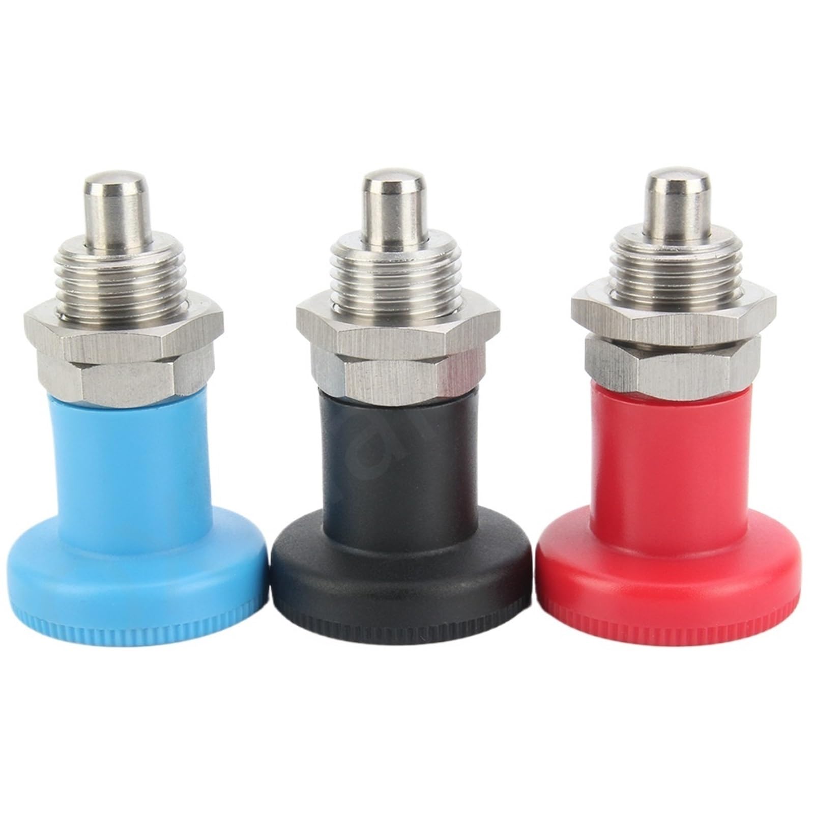 Pin de posicionamiento del resorte de tracción corta del émbolo de indexación M12(Black QX216 BK,M12)