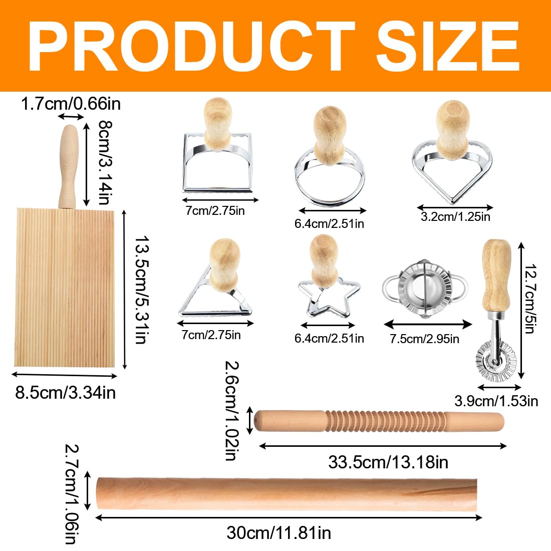 Juego De 10 Piezas Para Hacer Pasta, Molde Pasta Cortadores De Raviolis, Juego De Sellos Para Hacer Raviolis, Cortador De Pasta Gnocchibrett, Accesorio Práctico Para Hacer Pasta